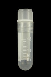 **100 Pack** CRY04/2RB 2.0 mL Sterile Round-Bottom Tube with Graduations – Polypropylene, Ultra-Clean, –196 °C to 121 °C, Bulk 100-Pack
