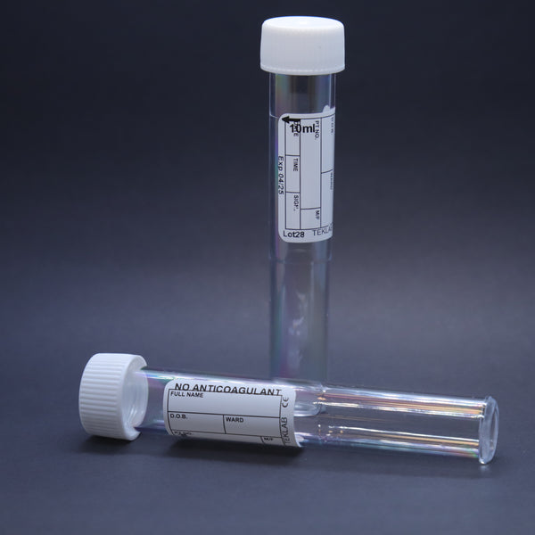 Z9940 - 10.0mL Labelled and Capped, Plain tube, 15x96mm Polystyrene