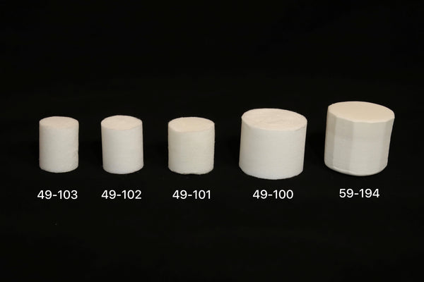 Flystuff - 49-103 Narrow Glass Vial Flugs® – High-Barrier Drosophila Closures, Cellulose Acetate, Mite-Resistant, Pack of 1000